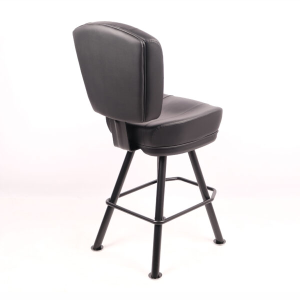 28” black swivel chair - Image 3