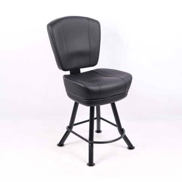 24” black swivel chair - Image 2